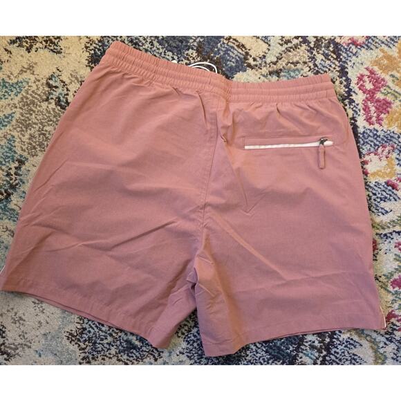 Marine Layer Lined Sport & Swim Shorts 6" Faded Rose Mens S - Picture 5 of 8